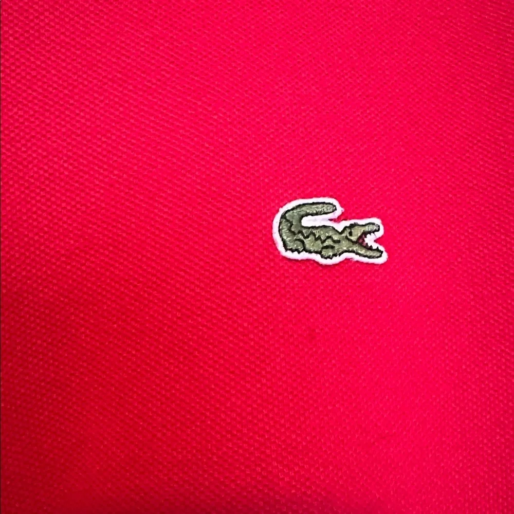 Lacoste Men’s Long Sleeve Red Polo L